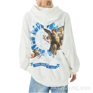 Mode heren engel alfabet print hoodie